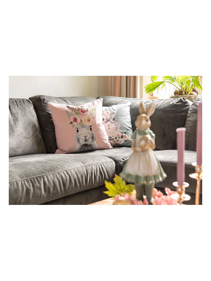 Clayre & Eef Kissenhülle in Grün - (L)45 x (B)45 cm günstig kaufen onesize