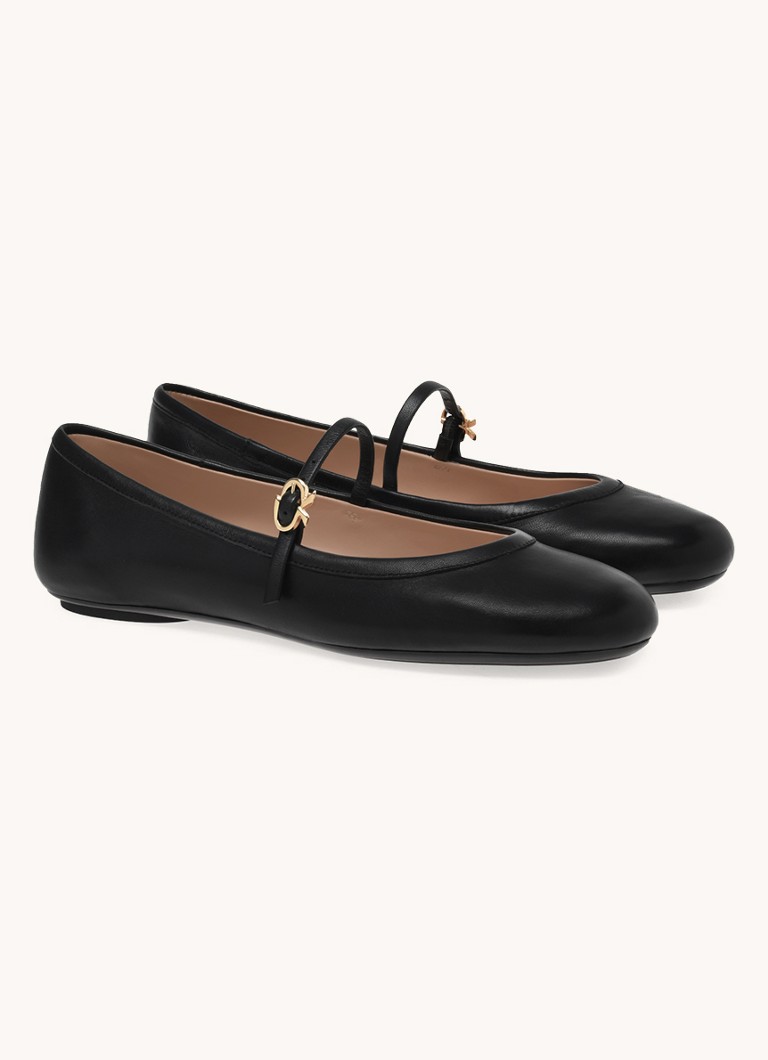 Gianvito Rossi Carla ballerina in lambskin