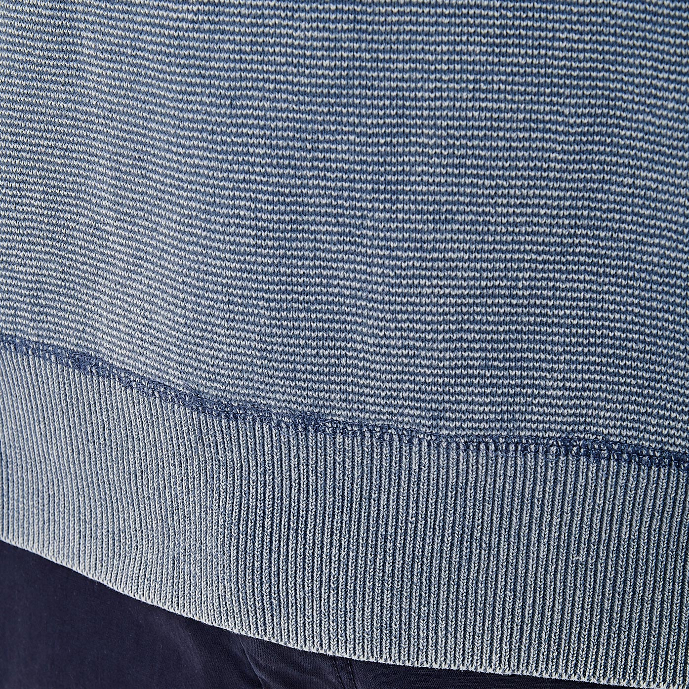 NYO    Pull bleu gris Homme en 100% coton