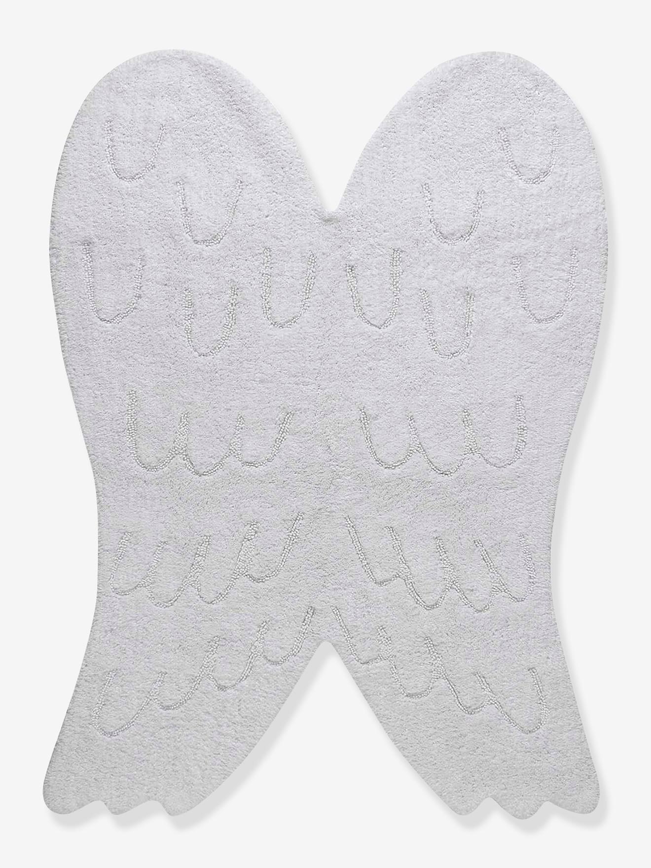 Tapis coton lavable Ailes d'anges LORENA CANALS blanc