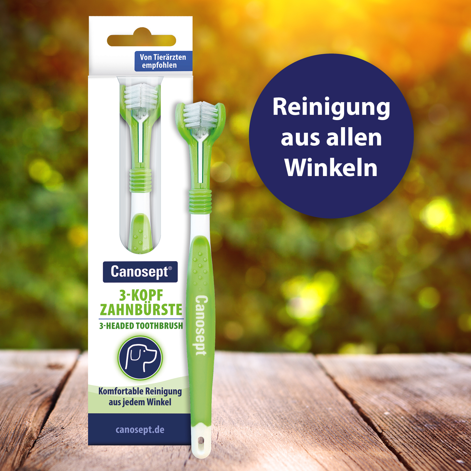 Canosept Zahnpflege Canosept 3-Kopf-Zahnbürste