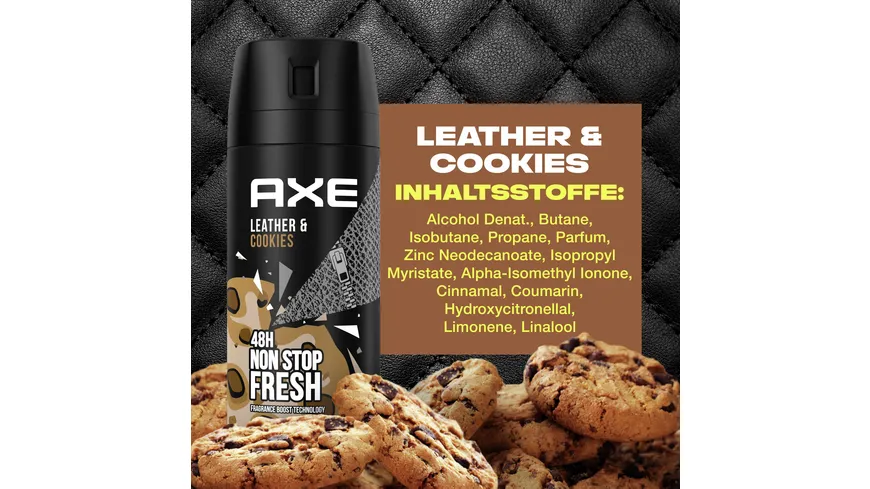 AXE Bodyspray Collision Leather & Cookies ohne Aluminiumsalze 150 ml