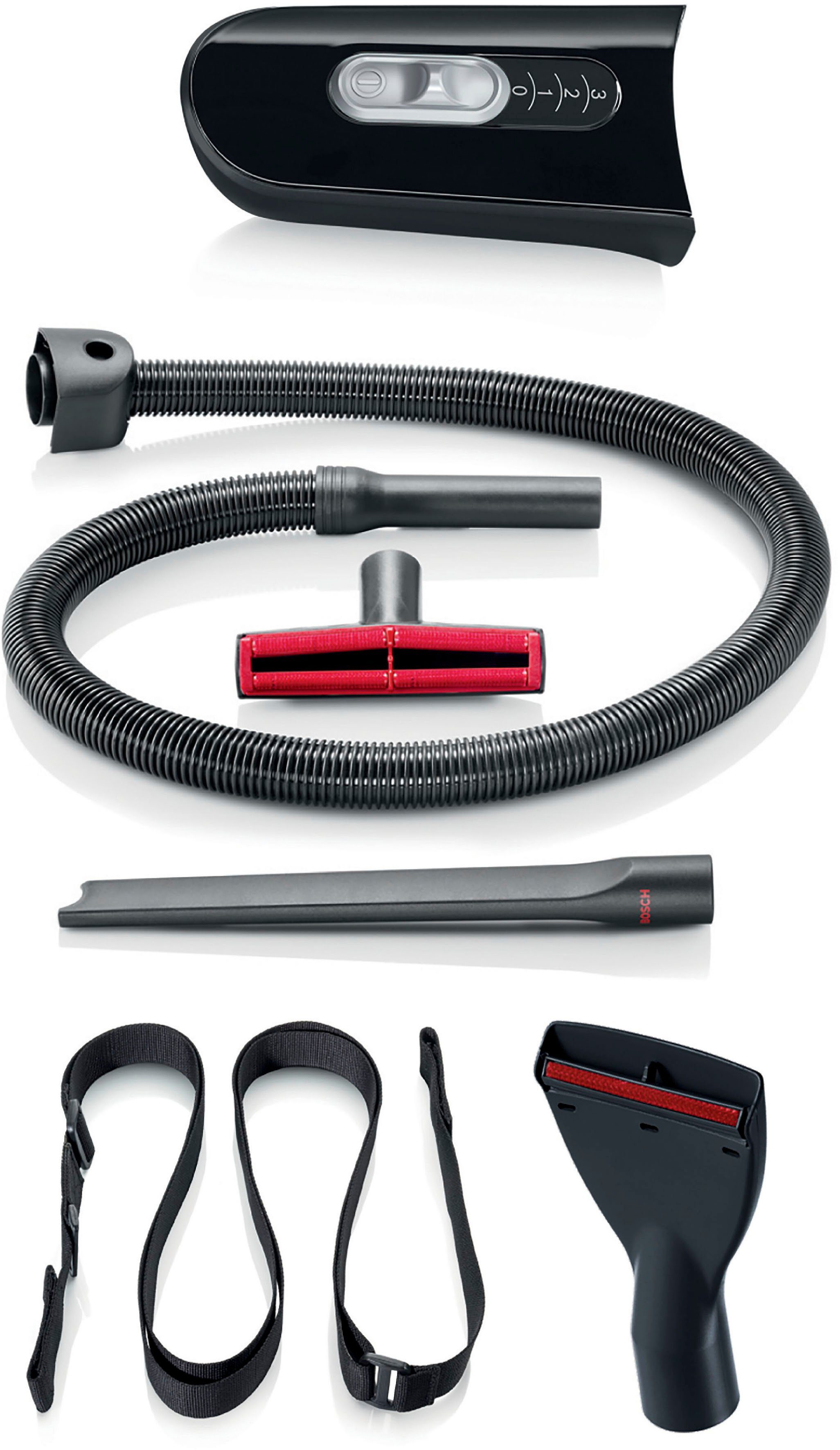 BOSCH Akku-Stielstaubsauger Athlet BKH86SIL1, ProSilence 28V, beutellos, extra leise, inkl. Zubehör-Set, 60 Min. Laufzeit