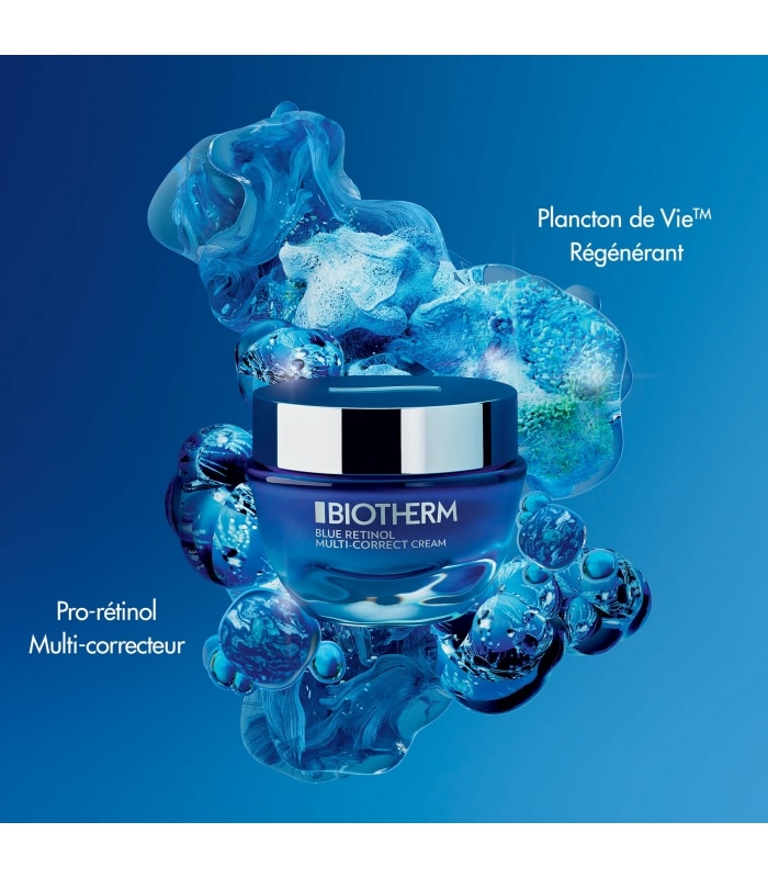 BIOTHERM-BLUE PRO-RETINOL MULTI-CORRECT CREAM-Crème pro-rétinol anti-âge et anti-rides