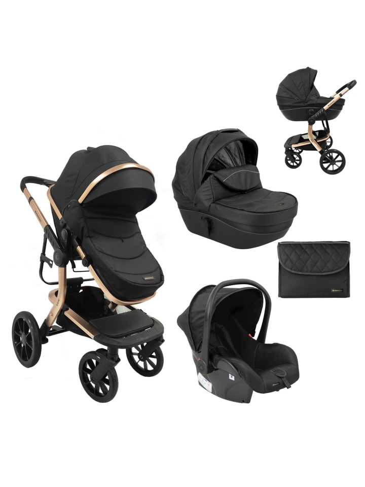 Kikkaboo Kombikinderwagen Irene 3 in 1 in schwarz günstig kaufen onesize