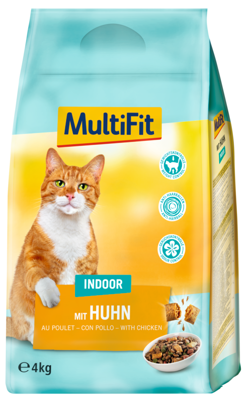 MultiFit Trockenfutter MultiFit Adult Indoor Trockenfutter Huhn 4 kg