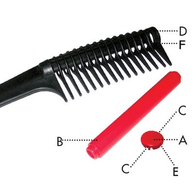 Hercules Sägemann Anti-Splliss-Kamm Roll-Ka