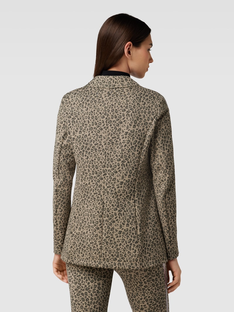 Blazer mit Animal-Print in sand