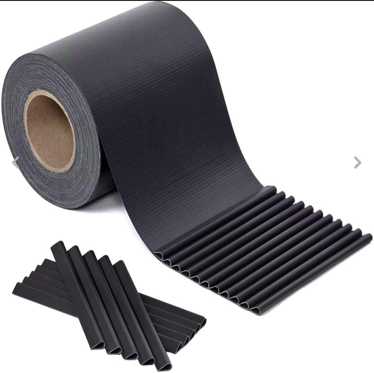 Casiloo® Sichtschutzstreifen PVC Sichtschutzstreifen Sichtschutz Zaunblende Doppelstabmatten Folie 1Rolle 35m +20Clips Farbe 7016