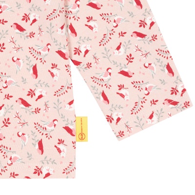T-Shirt langarm, rosa für Mädchen