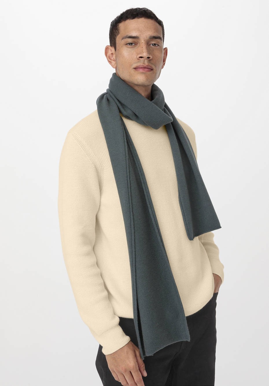 Strickschal aus Bio-Merinowolle mit Kaschmir