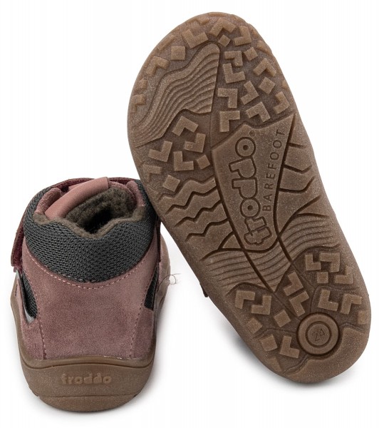 Froddo ~ Tex Wool MidCut Klett Winter + TEX ~ Grey/Pink