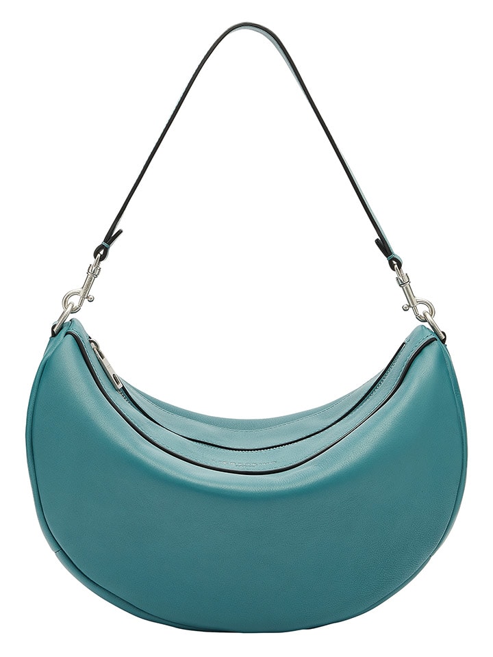 LIEBESKIND BERLIN Leder-Schultertasche in Türkis - (B)37,5 x (H)24,5 x (T)13 cm günstig kaufen onesize