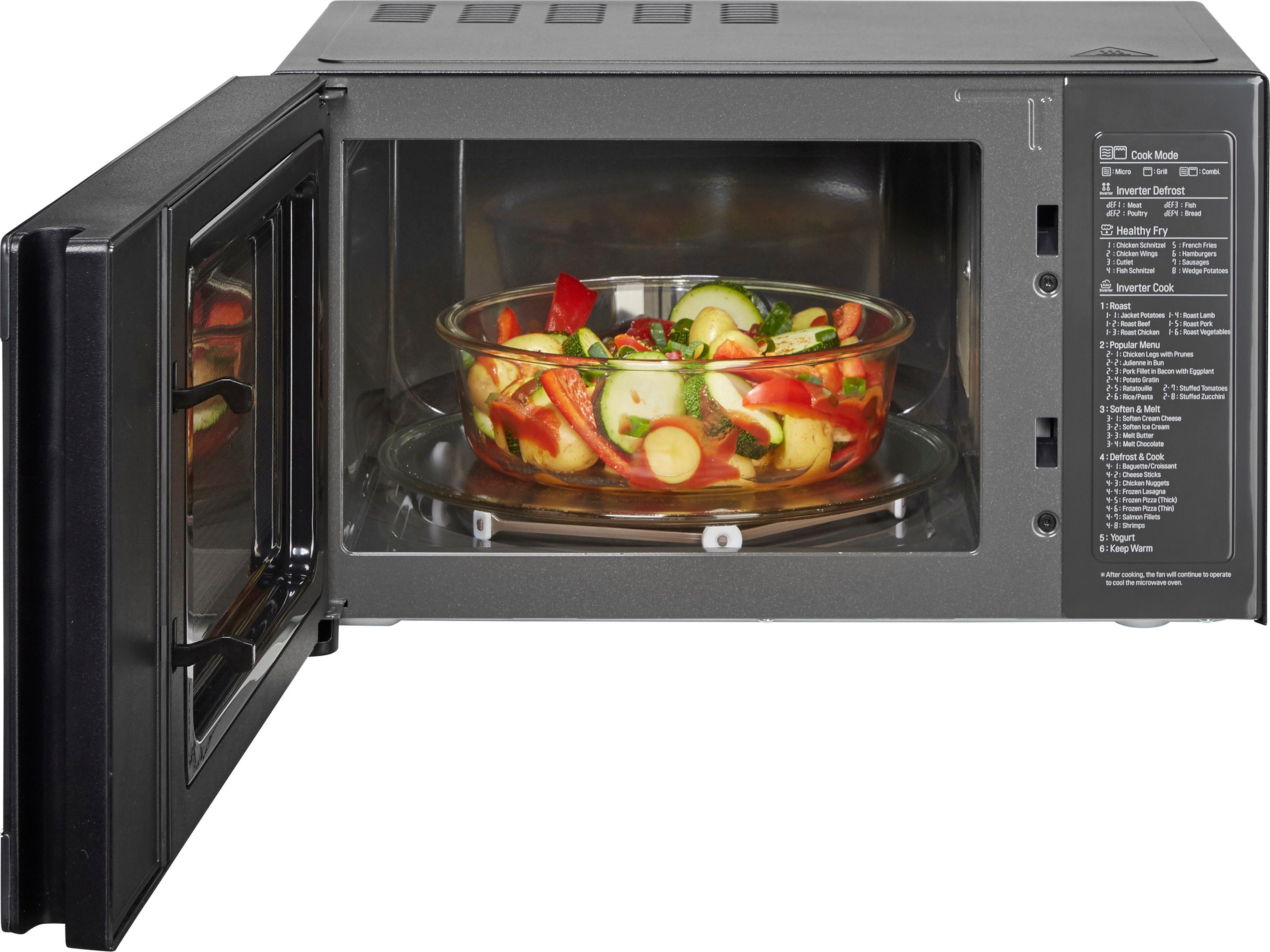 LG Mikrowelle MH 6565 CPB, Grill, Mikrowelle, 25 l