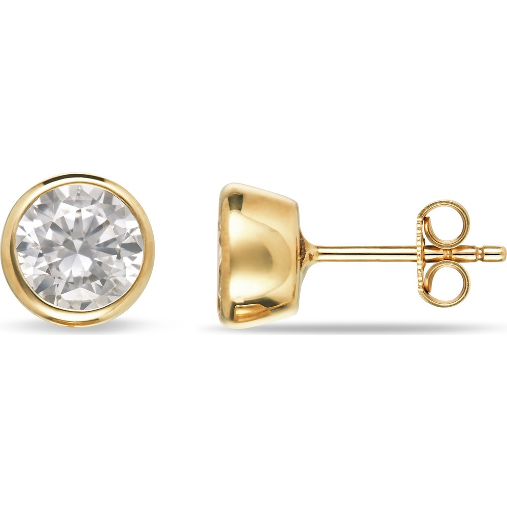 FAVS Boucles d'oreilles à fermoir à poussette 375 Or jaune Boucles d'oreilles