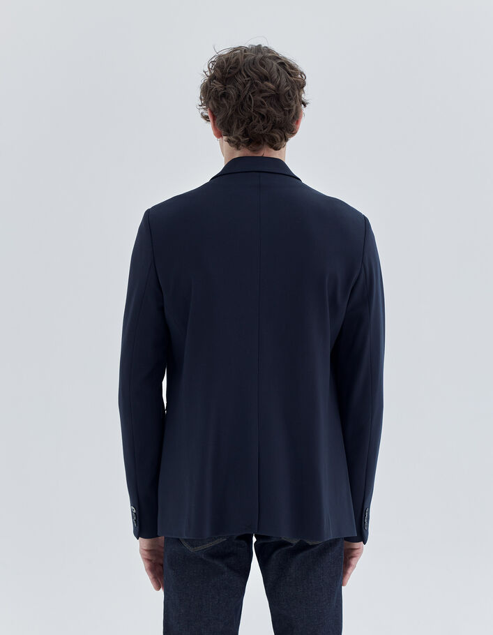 Veste marine Interlock Homme