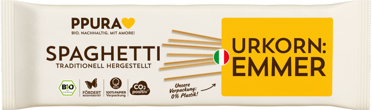 Nudeln, Spaghetti aus italienischem Emmer, 500 g