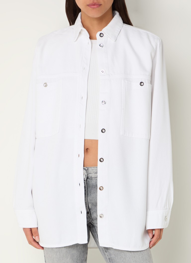 Giacca-camicia IRO Hikari in lyocell con tasche sul petto