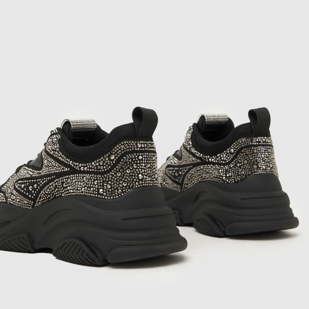 Steve Madden Private tornacipő fekete és ezüst színben