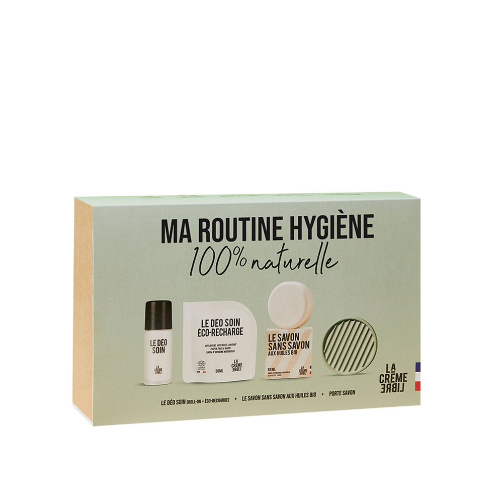 La crème libre Coffret Le Déo Soin + Le Savon sans Savon avec son porte-savon Hygiène Corps