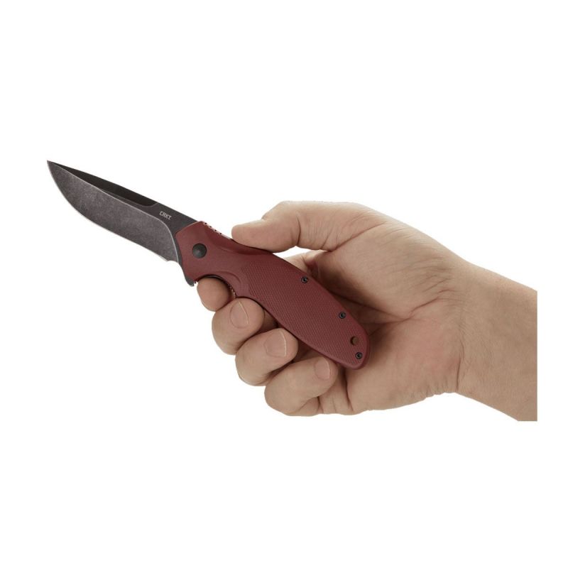 Crkt Shenanigan Assisted Maroon K800RKP Plain