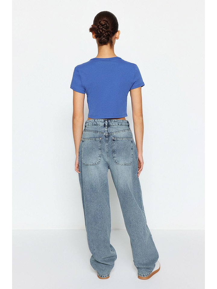 trendyol Jeans - Mom fit - in Blau günstig kaufen