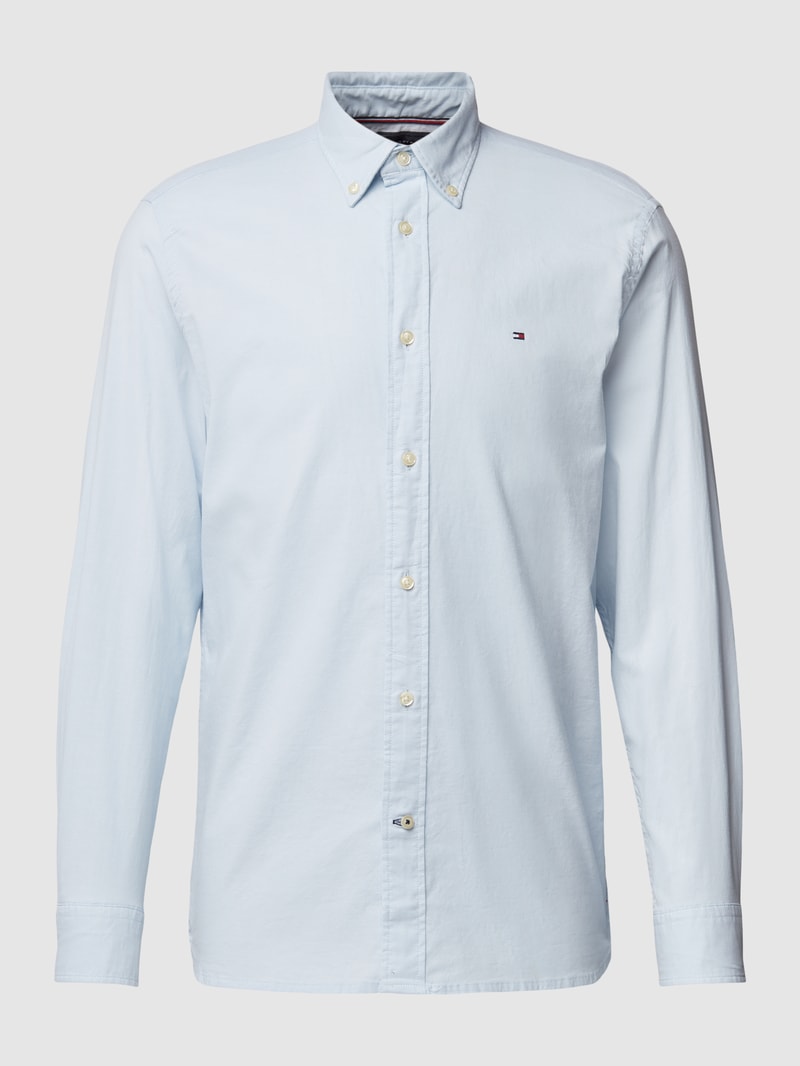 Freizeithemd mit Button-Down-Kragen Modell 'OXFORD' in hellblau