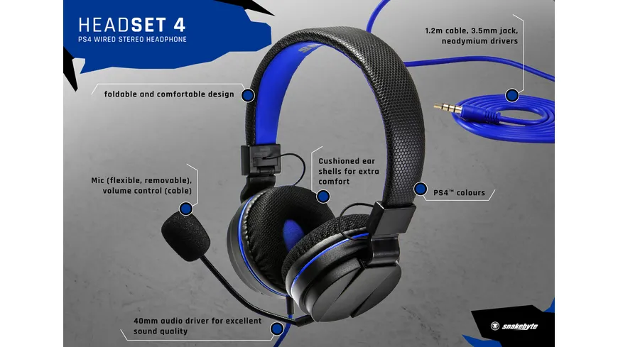snakebyte PS4 Head:Set 4