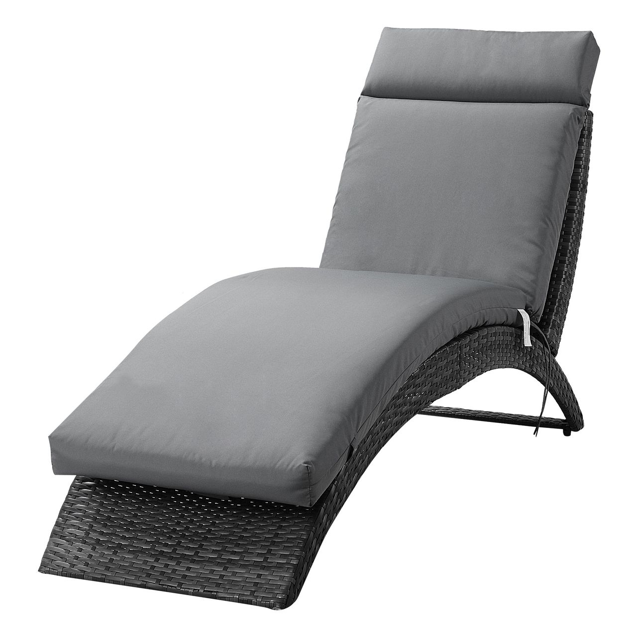 Outsunny Liegenauflage Liegenpolster Sonnenliege Auflage Gartenliege Polsterauflage Bezug Polyester Dunkelgrau 196 x 55 x 8 cm