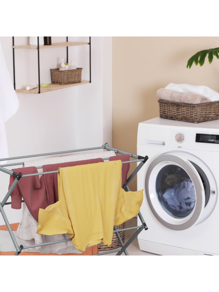 relaxdays Wäscheständer in Grau - (B)73 x (H)104 x (T)38 cm günstig kaufen onesize