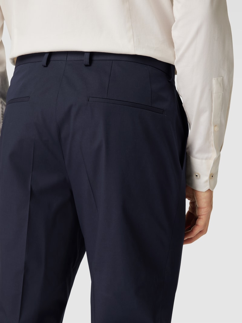 2-Knopf-Sakko mit Label-Detail Modell 'Henry' in marineblau