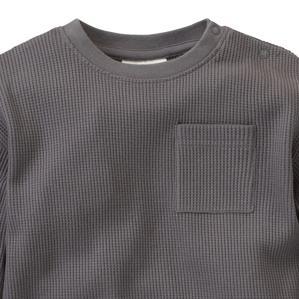 2 Baby Langarmshirts aus Waffel-Piqué