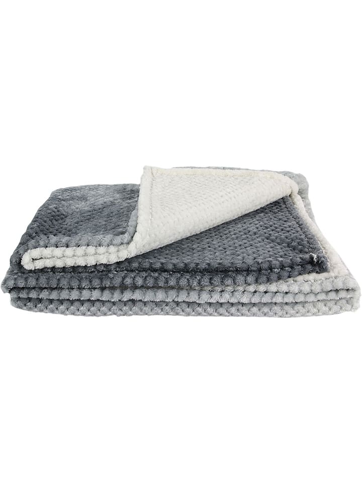 THE HOME DECO FACTORY Plaid in Grau - (L)200 x (B)150 cm günstig kaufen onesize