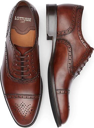 Lottusse Oxford Aus Kalbsveloursleder In Mokka