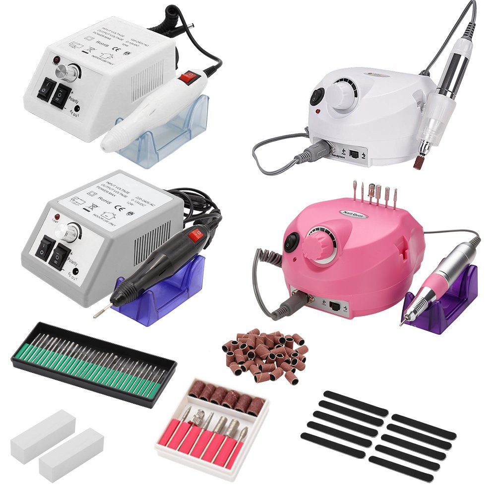 TolleTour Maniküre-Pediküre-Set Elektrische Nagelfräser Nagelfeile Maniküre Diamantschleifer