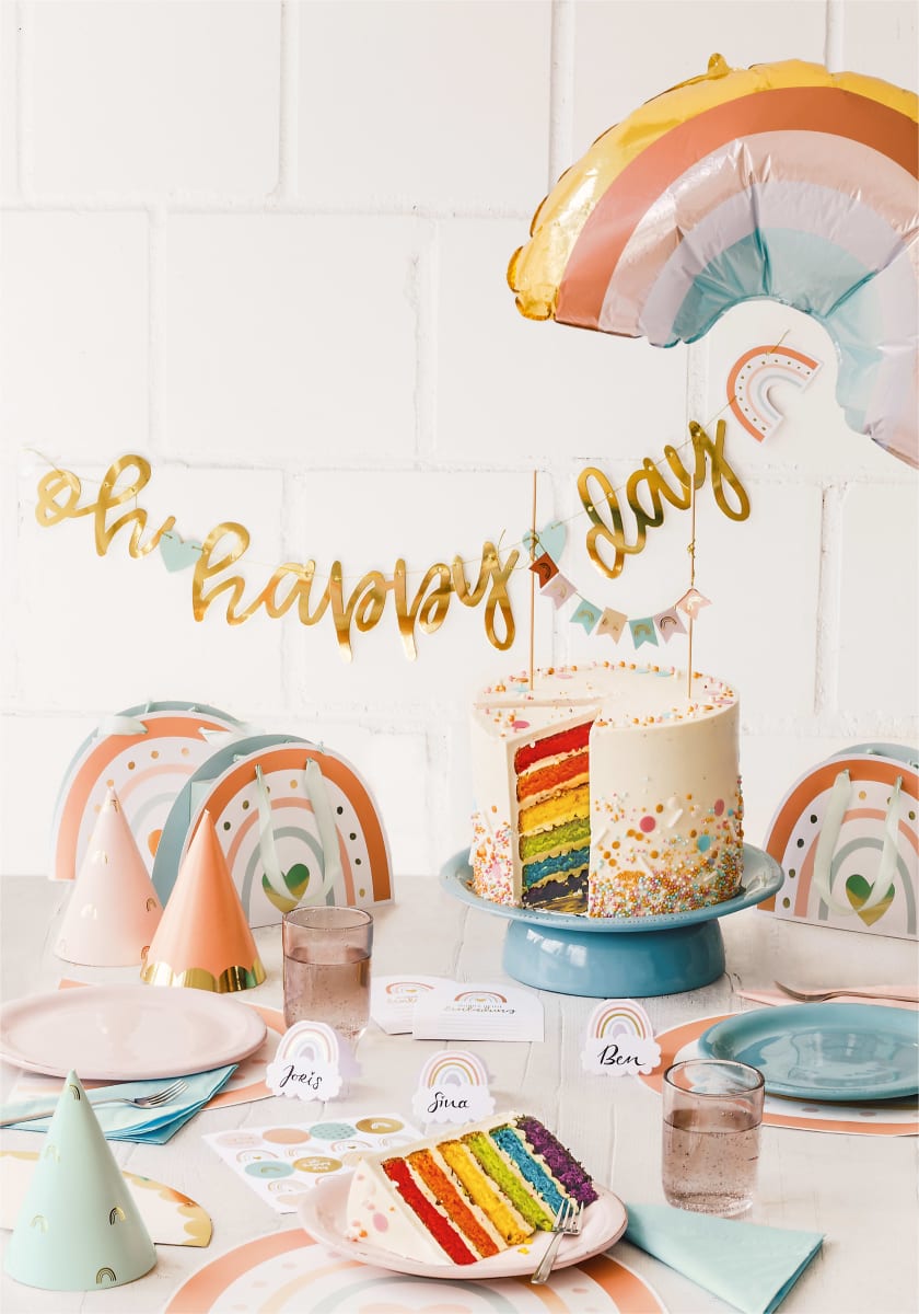 Party-Deko-Set Regenbogen, 1 St