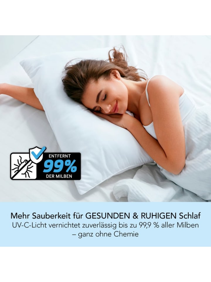 CLEANmaxx CLEANmaxx Milben-Handstaubsauger mit UV-C-Licht inkl. 2 Ersatzfilter - weiß/rot günstig kaufen onesize
