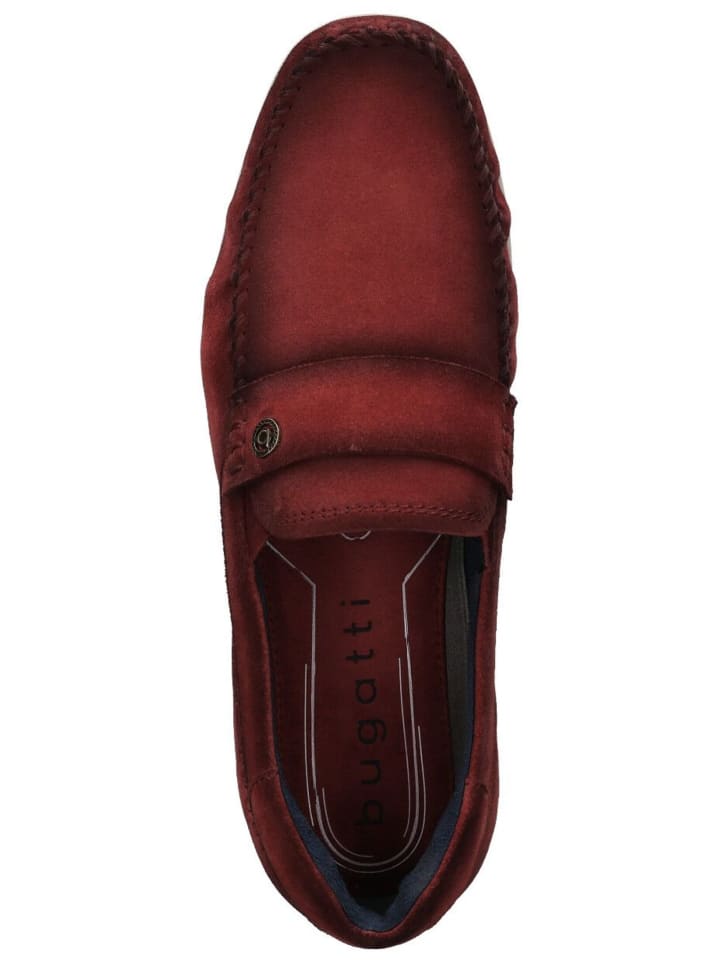 Bugatti Slipper in Dunkelrot günstig kaufen