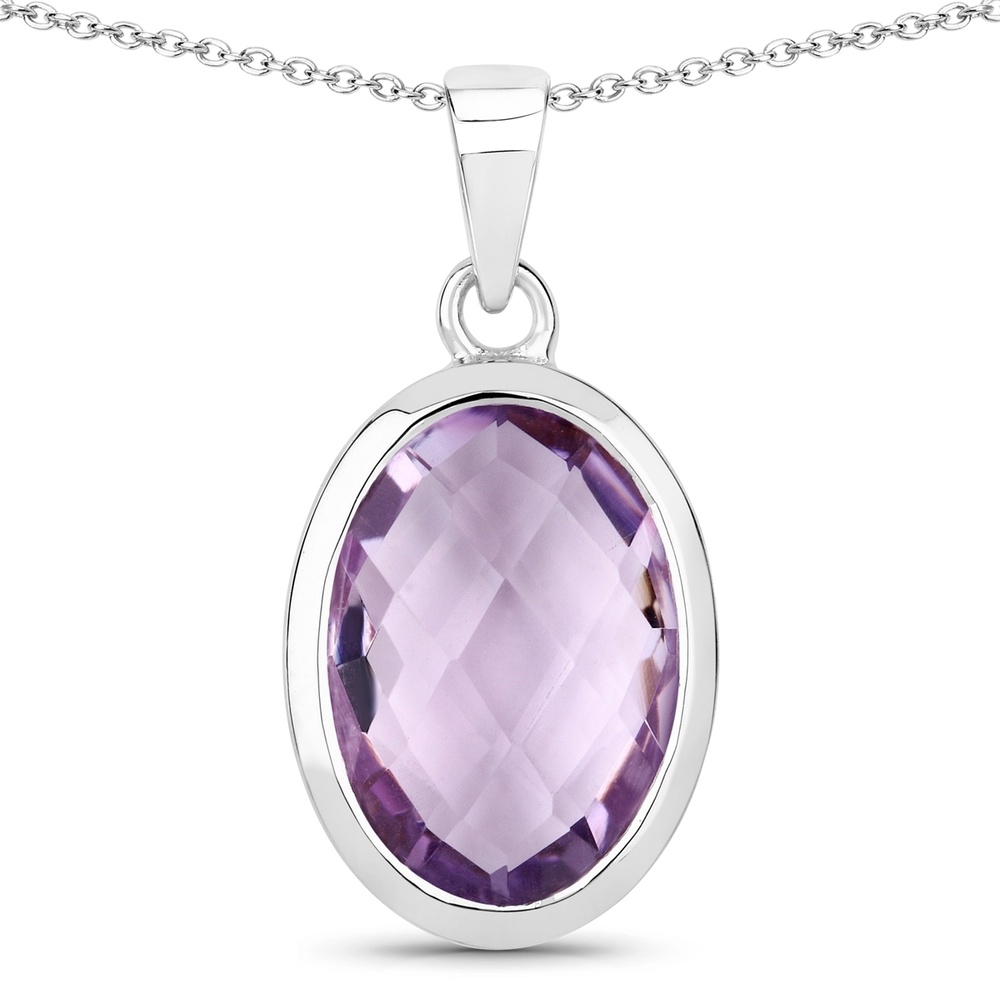 Rafaela Donata Chaîne Argent sterling Améthyste en Argent Bijoux