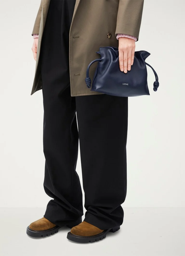 LOEWE Flamenco Mini sajūga soma no teļa ādas