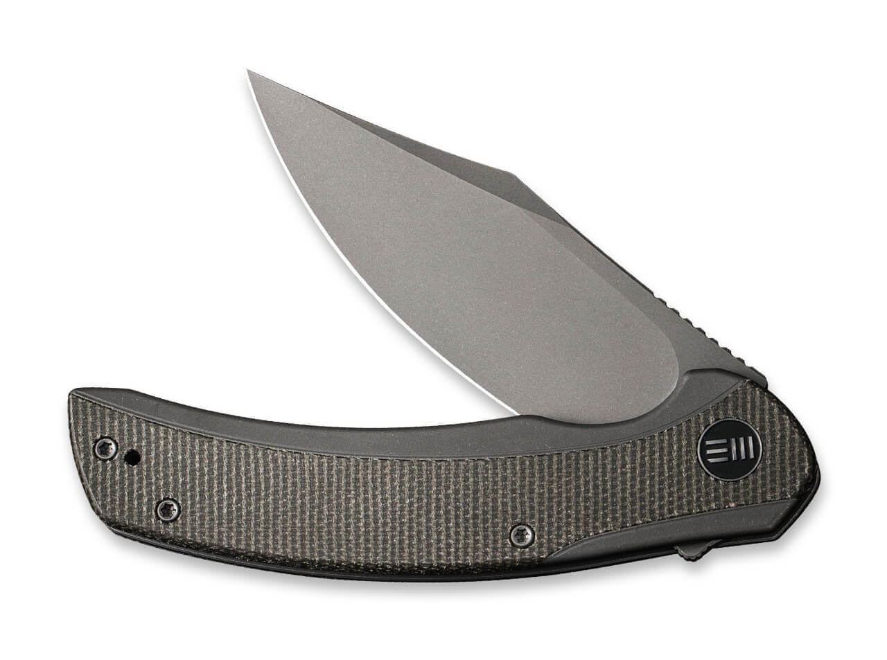 Snick Titanium Micarta Green