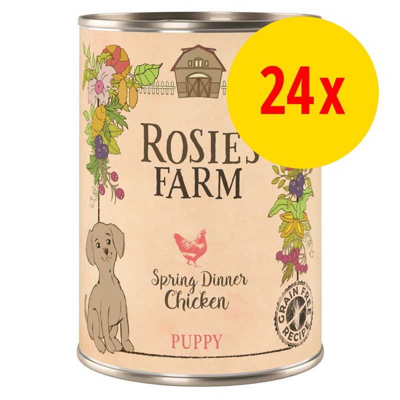 Sparpaket Rosie's Farm Puppy 24 x 400 g