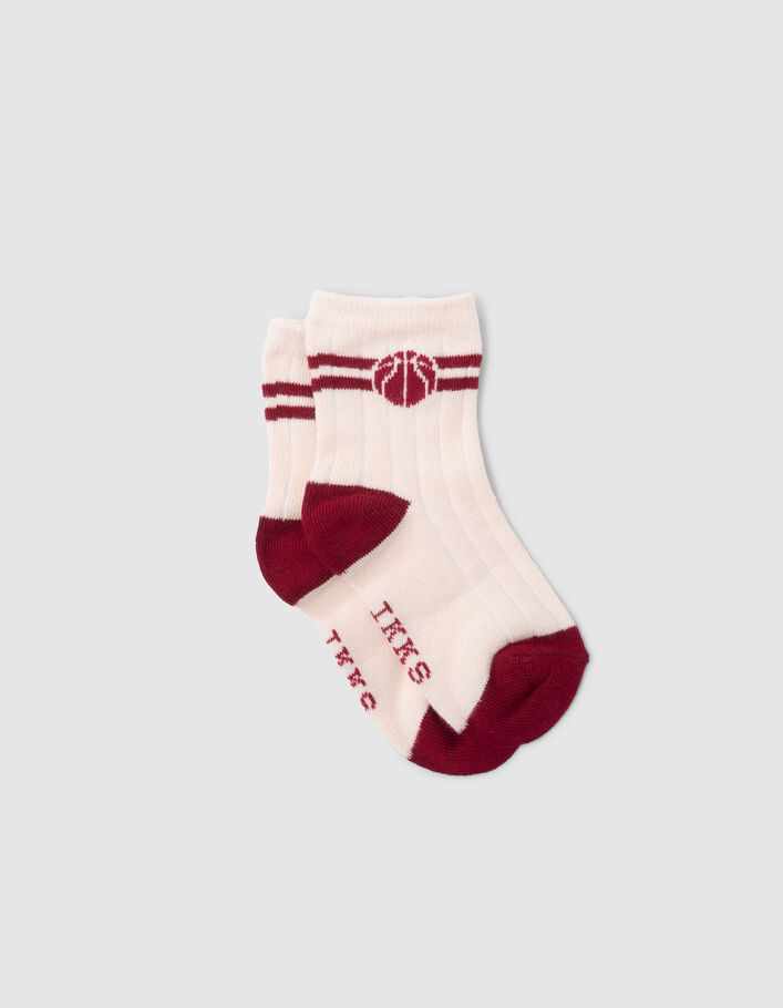 Chaussettes marine, grises et écrues bébé garçon