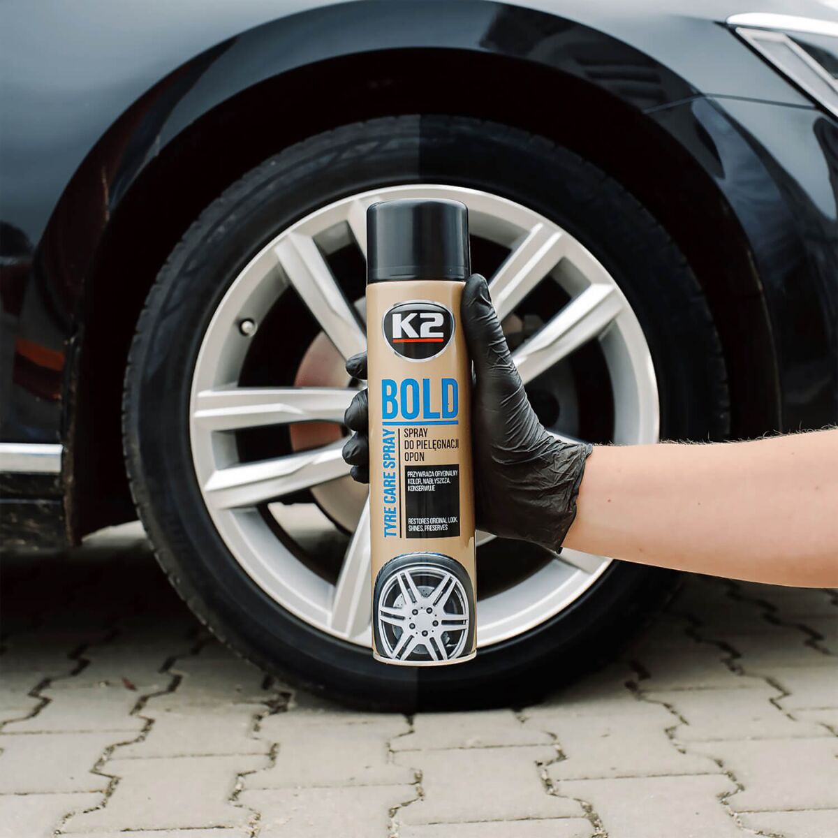 K2 Bold Reifen- & Gummipflegespray 600ml