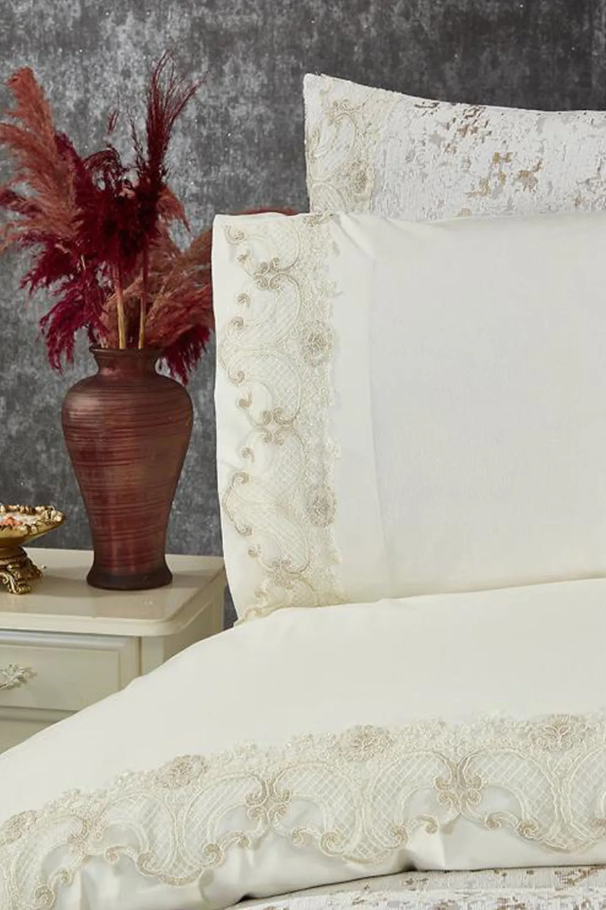 Çeyiz Diyarı  Perry Brautset 7-teilig, Creme