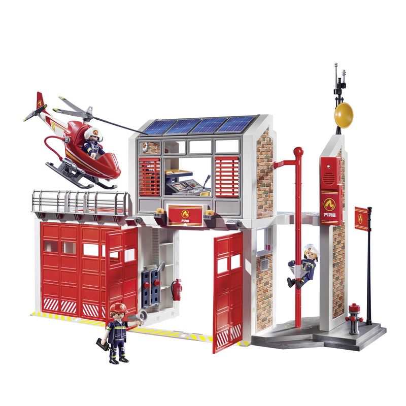 9462 Caserne de pompiers avec hélicoptère Playmobil City Action