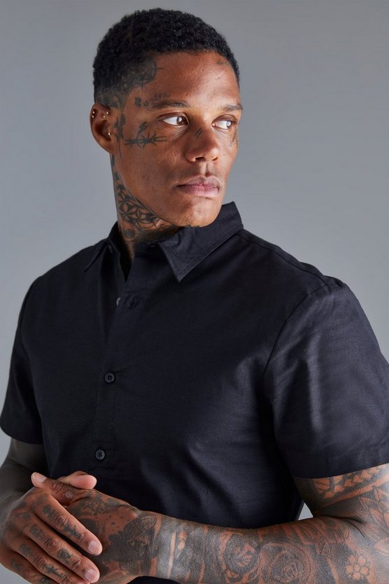 Kurzärmliges Slim-Fit Hemd