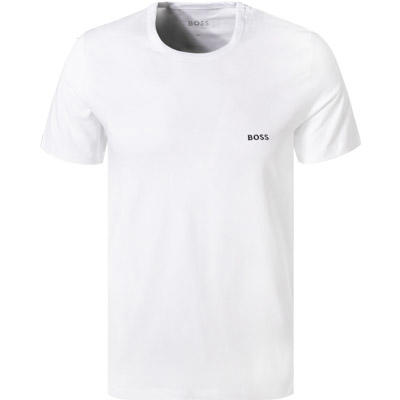 BOSS Black, T-Shirts, Baumwolle, grau-weiß-navy