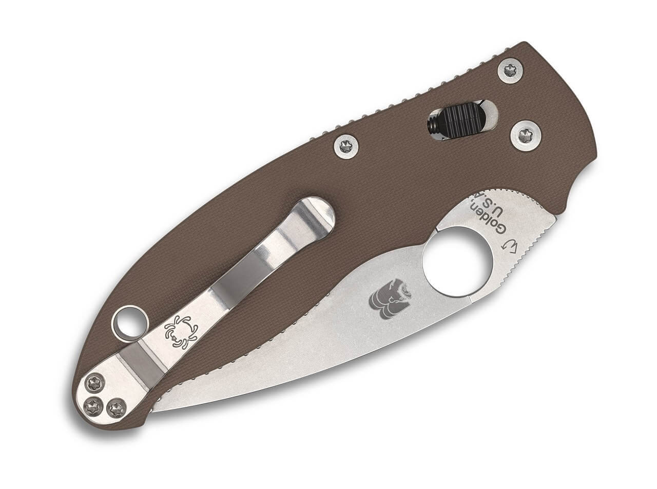 Manix 2 G10 Brown CPM 15V Sprint Run PlainEdge