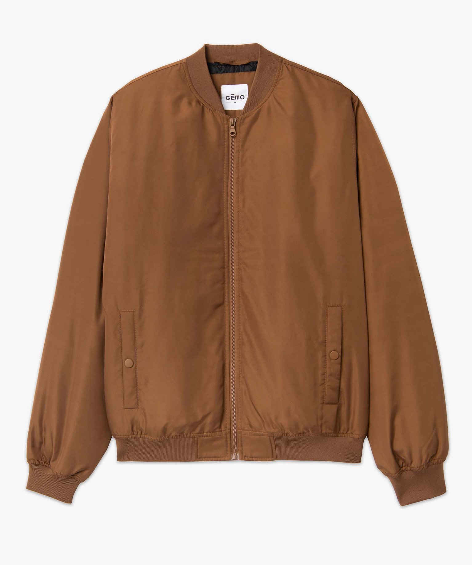 Blouson homme rembourré avec finitions bord-cte marron | GEMO